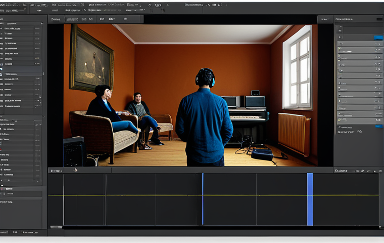 ** A professional video editor, fully clothed in a modest studio environment, working on a documentary about Fado music. Safe for work, appropriate content, perfect anatomy, natural proportions, professional, family-friendly.

**