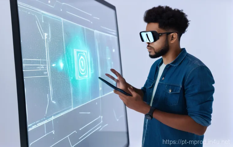 미디어 프로듀서 이직 성공 전략 - A diverse group of three young media professionals (two women, one man, representing different ethni...