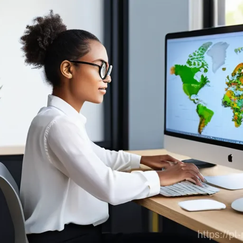 미디어 프로듀서가 선호하는 취업 플랫폼 - **Prompt 1: The Global Freelancer's Digital Workspace**
"A diverse female freelancer, mid-twenti...